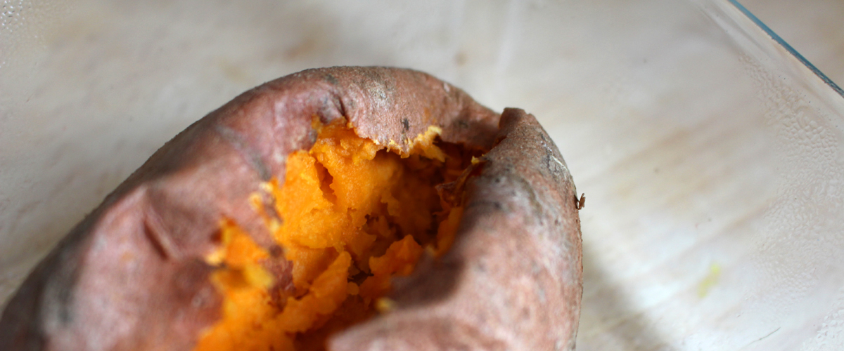 Rick kan niets Rick’s gepofte zoete aardappel uit de F*cking